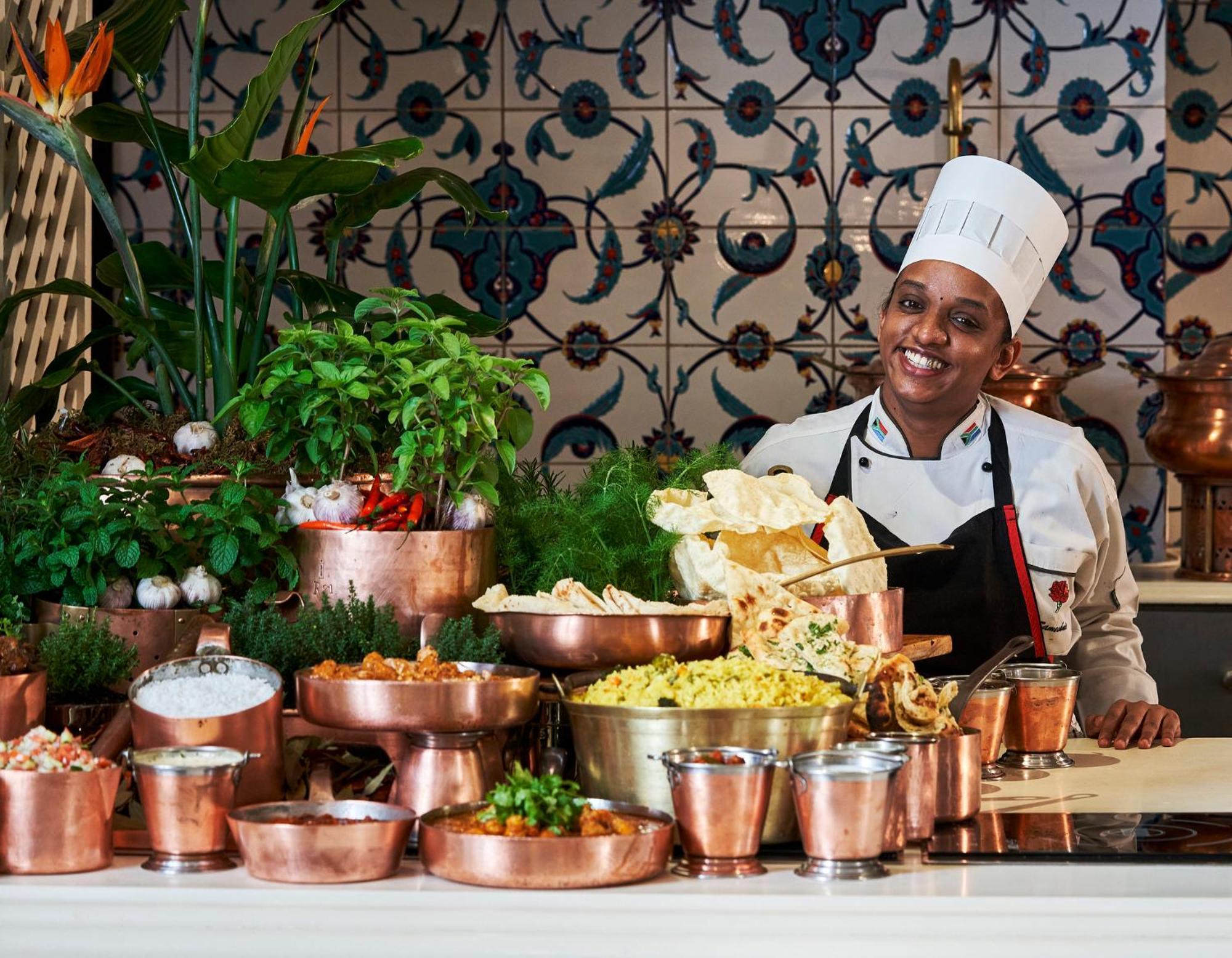 מלון Umhlanga Rocks The Oyster Box מראה חיצוני תמונה Indian cuisine